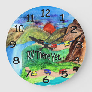 r v allí con todo reloj de pared