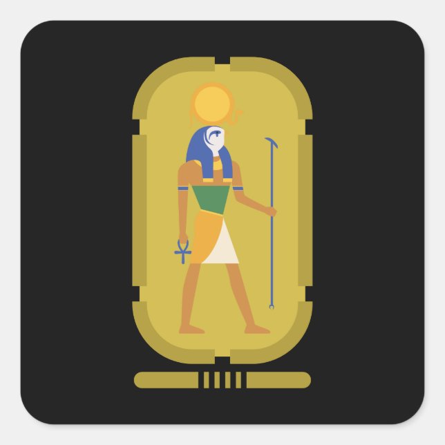 Ra God of the Sun Square Pegatina (Anverso)