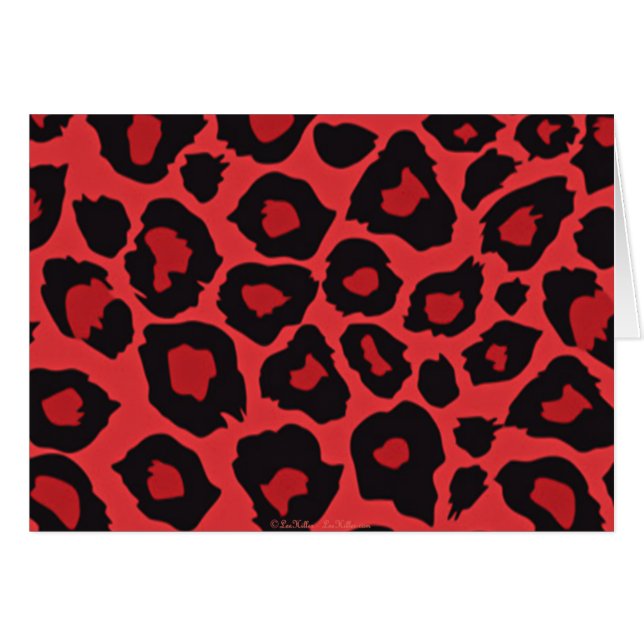 RAB Rockabilly Estampado Leopardo Rojo Negro (Anverso (Horizontal))