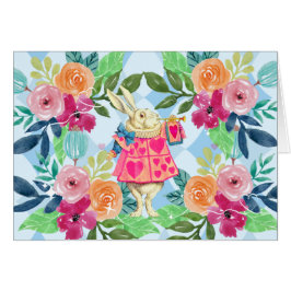 Rabbit blanco en estilo de argyle azul de Wonderla