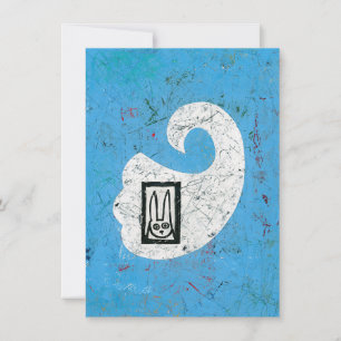 Rabbit Ve Una Tarjeta De Saludo Fantasma