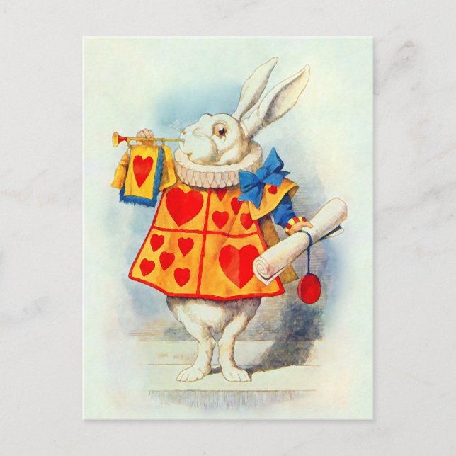 Rabbitt Alice Wonderland - Postal / Invitación (Anverso)