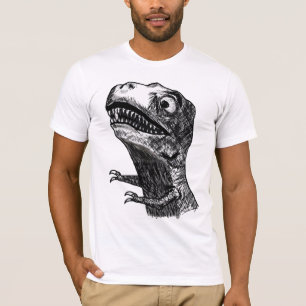Rabia Meme - camiseta cabida de T-Rex