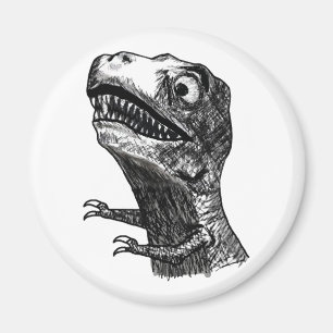 Rabia Meme - imán de T-Rex