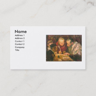 Rabino o tarjeta de visita de Rav