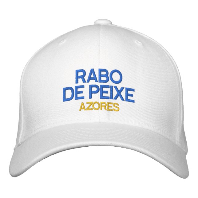 Rabo de Peixe, Azores Bordado Gorra (Anverso)