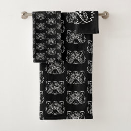 Racco tribal blanco y negro