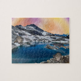 Racconones disfrutando el día del rompecabezas