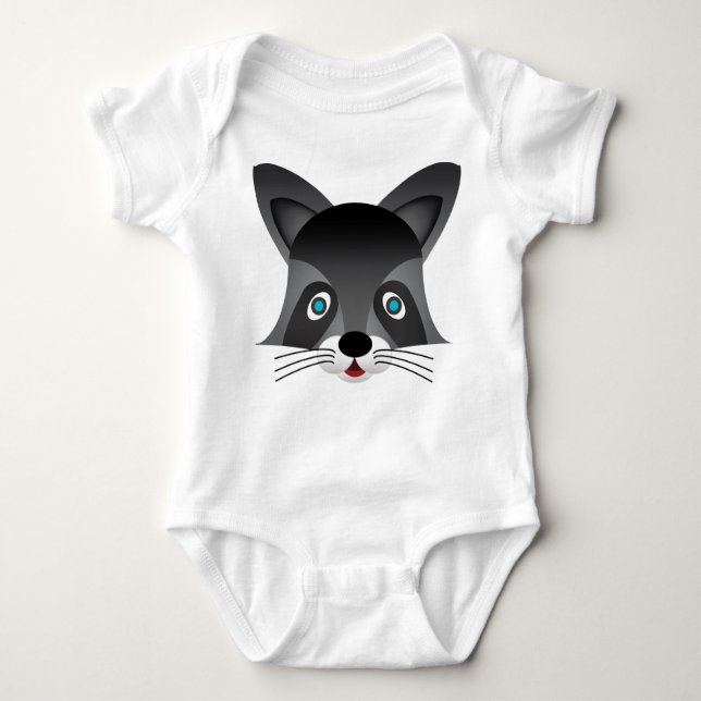 Raccoon - Baby Jersey Bodysuit (Anverso)