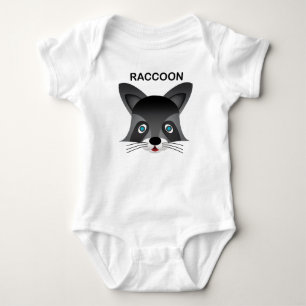 Raccoon - Baby Jersey Bodysuit