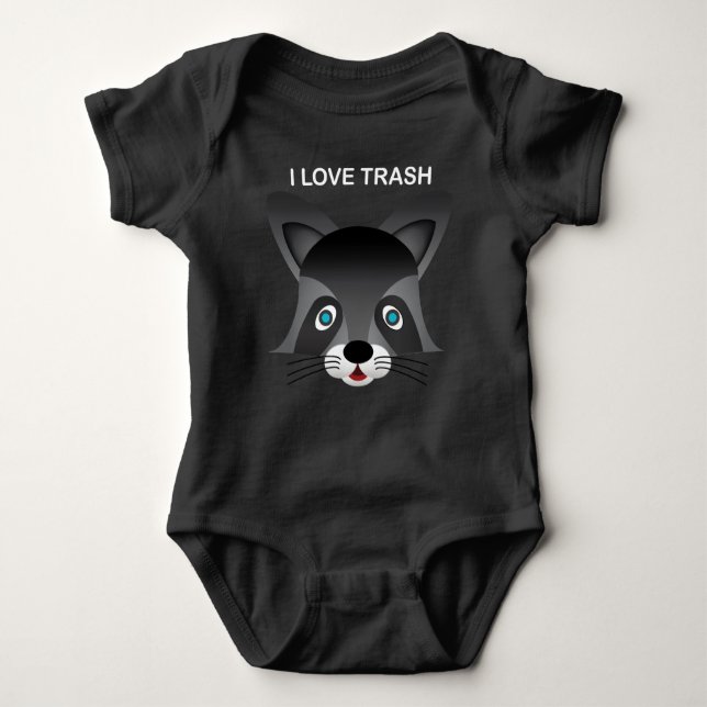 Raccoon - Baby Jersey Bodysuit (Anverso)