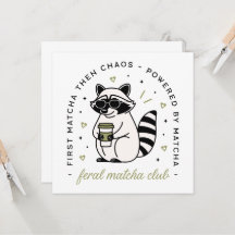 Raccoon con estética kawaii graciosa del club matc