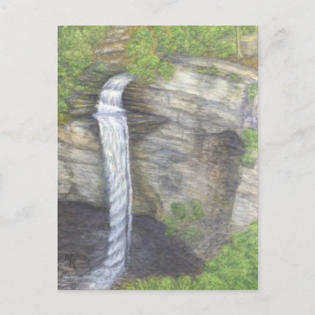 Raccoon Creek Cae Postal de Cascada (Anverso)