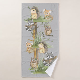 Raccoon , Owl, Mouse, Hedgehog