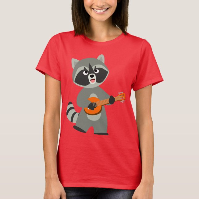 Raccoon, Personalizado, juega camiseta de mujeres  (Anverso)