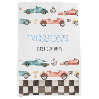 Race Car Birday party en favor de las bolsas