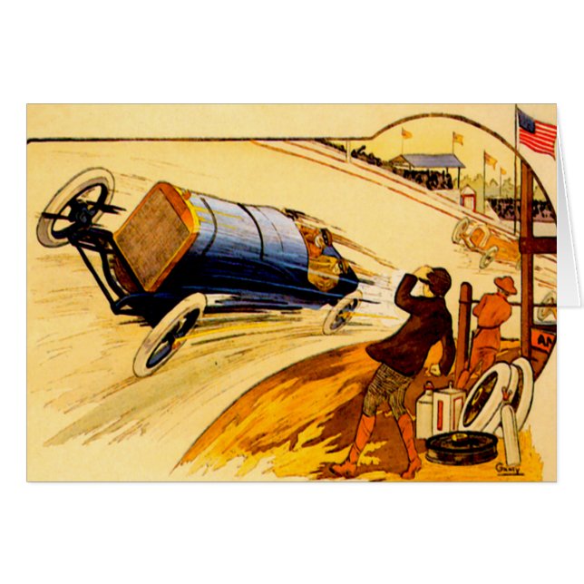 Race Car ~ Vintage Motor Car Poster (Anverso (Horizontal))
