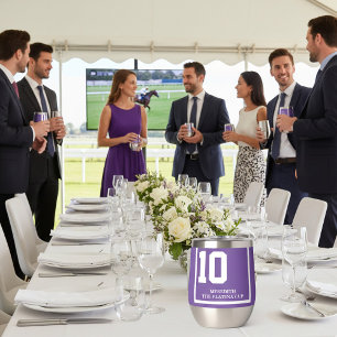 Race Horse 10 Purple Personalized Derby