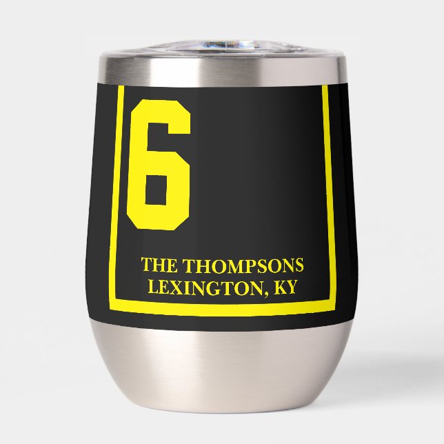 Race Horse 6 Black Personalized Derby (Frente)