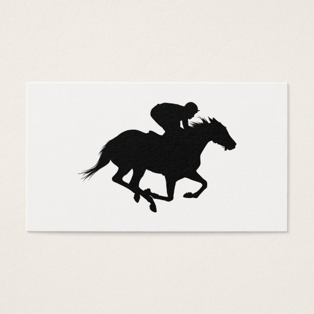 Race Horse Silhouette (Frente)