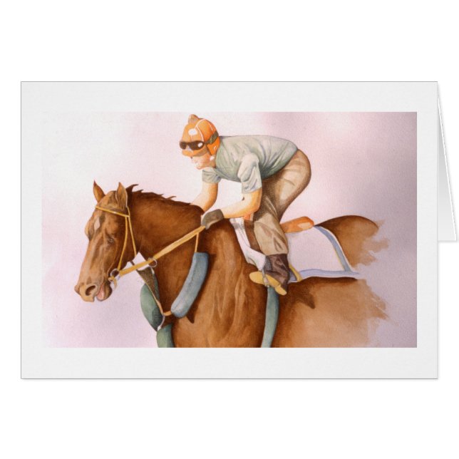 Race Horse y Jockey (Anverso (Horizontal))