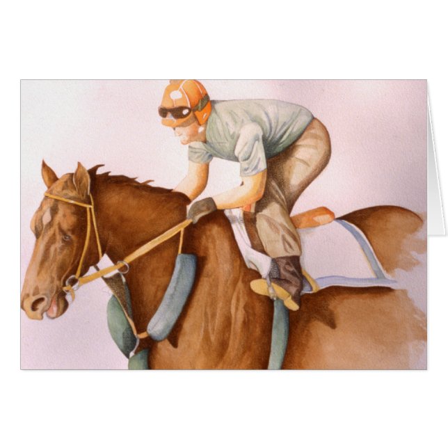Race Horse y Jockey (Anverso (Horizontal))