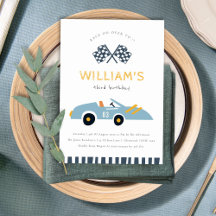 Race On Over Carreras Car Cualquier Invitación De