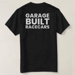 Racecars de construcción de garaje camiseta de tex