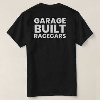 Racecars de construcción de garaje camiseta de tex