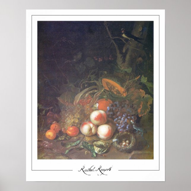 Rachel Ruysch Zedign cartel de arte #6 (Frente)
