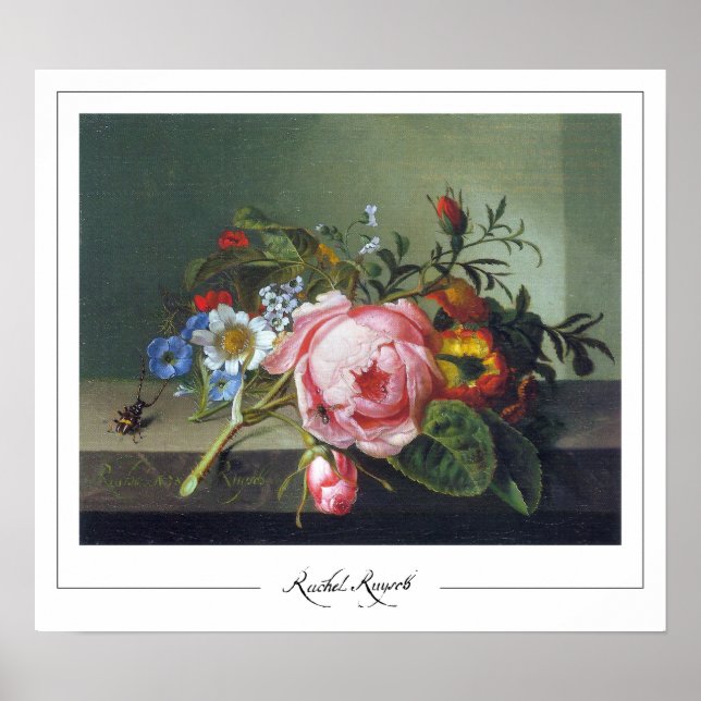 Rachel Ruysch Zedign Poster de arte #8 (Frente)