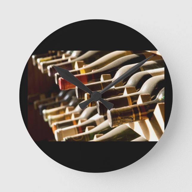 RACK DE BOTELLAS DE VINO RELOJ DE LA PARED (Anverso)