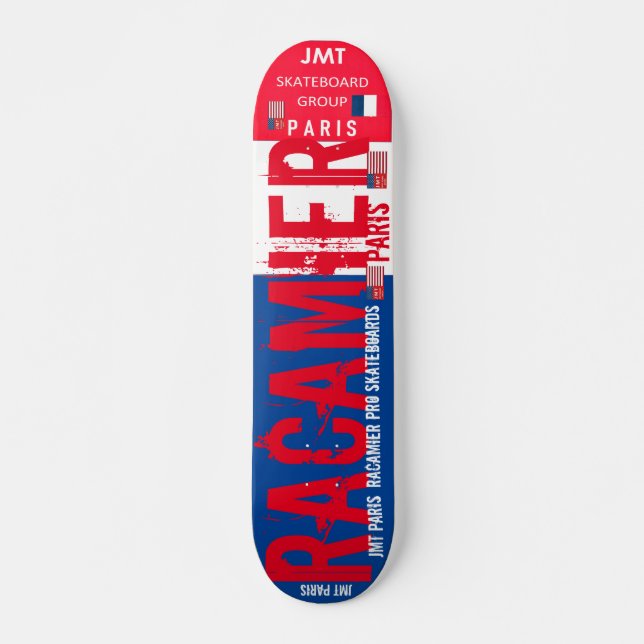 RACMIER JMT PARIS 7 3/4" cubierta para skateboard (Anverso )