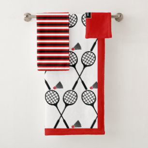 Racquet y transbordo de Badminton y monograma