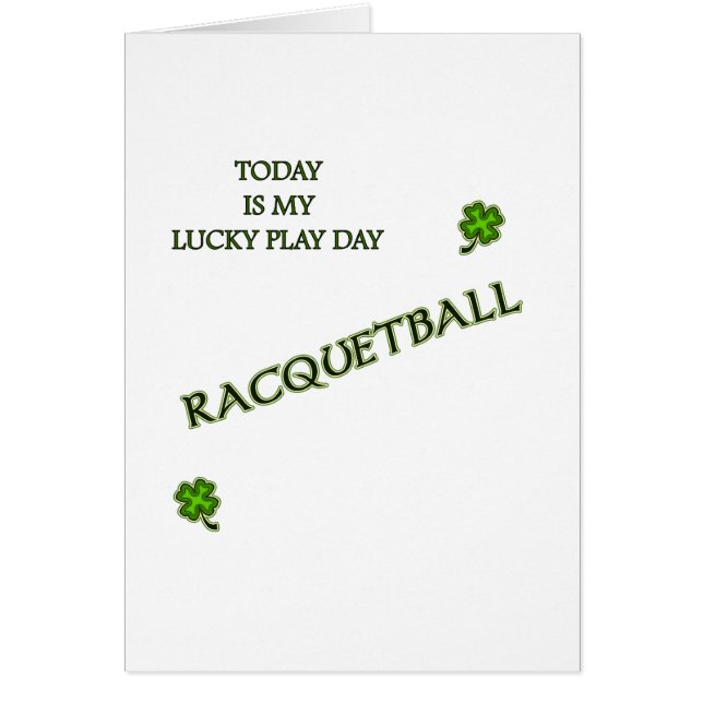 Racquetball del día del juego (Frente)