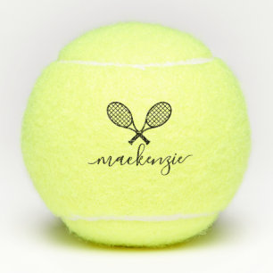 Racquets de tenis y nombre de bola personalizados 