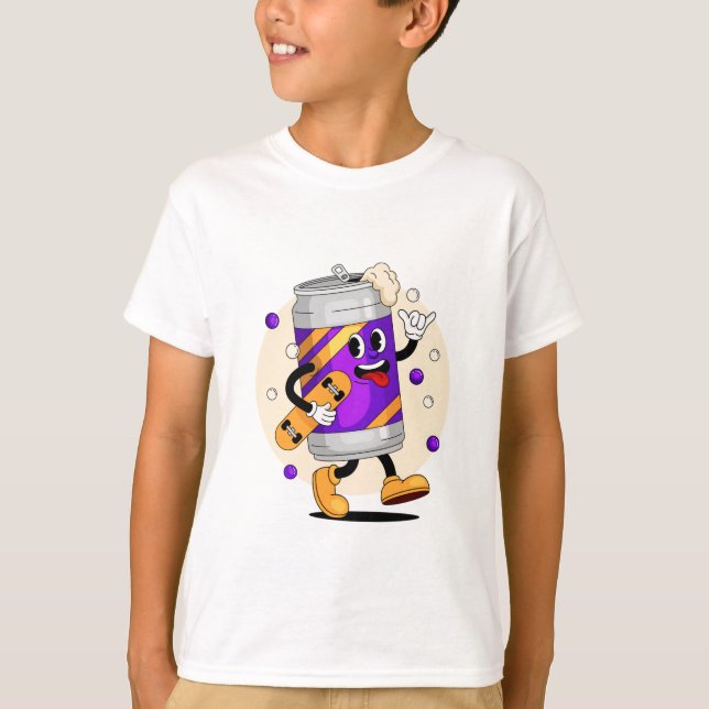 Rad Bull Skater - ¡Vibrante diseño de camisetas pa (Anverso)