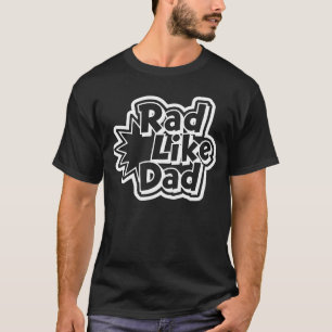 Rad Como Papá – Camiseta de Pop Art con Contorno d