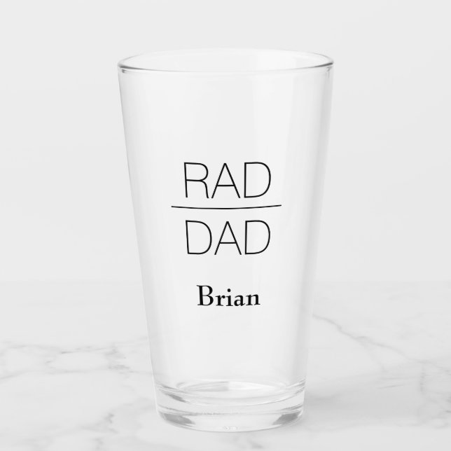 Rad Dad | Día del padre con nombre personalizado (Anverso)