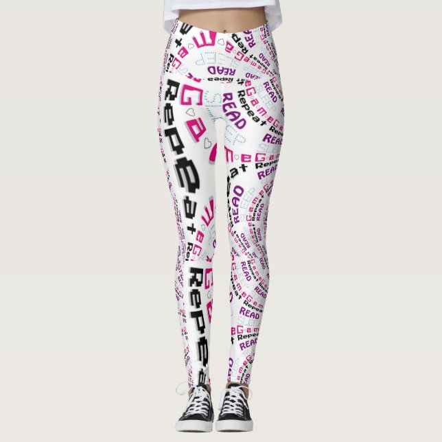 Rad Moda Gamer Geek Lifestyle Leggings (Anverso)