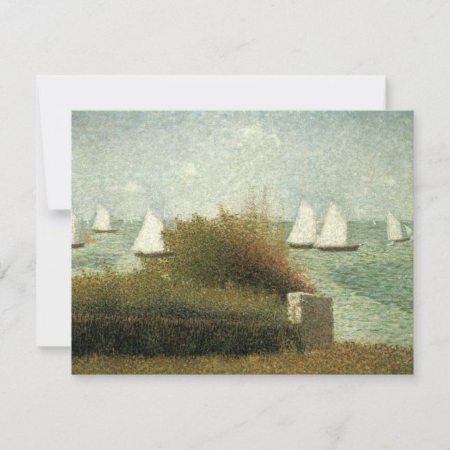 Rade de Grandcamp por Georges Seurat, Arte de époc (Anverso)