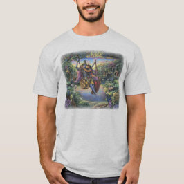Radha Krishna en la camiseta del oscilación
