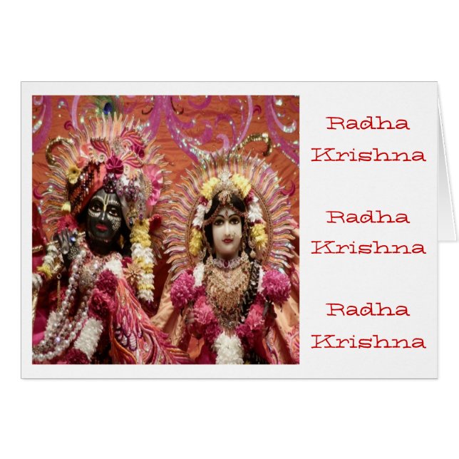 Radha KRISHNA para el amor, prosperidad de la paz (Anverso (Horizontal))