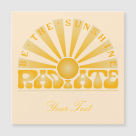 RADIACIÓN Be the Sunshine Vintage Retro Gold + cre