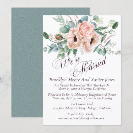 Radiancia de amapola Invitación Boda casada