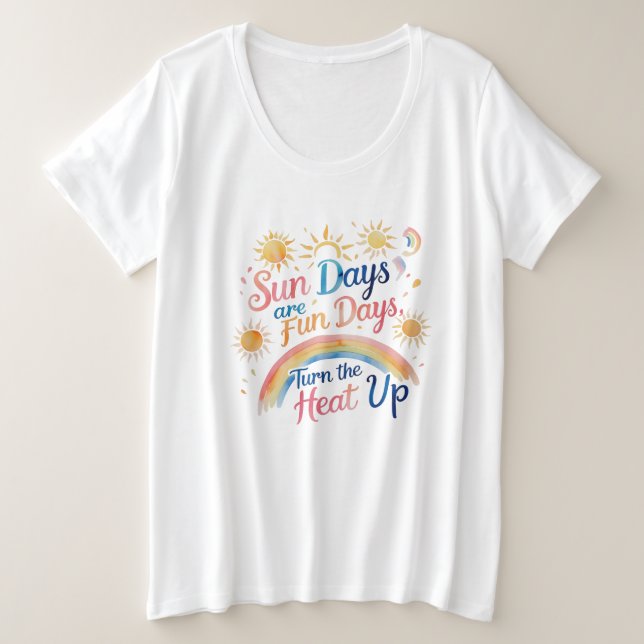 Radiancia de Arcoíris – Camiseta Plus Size para Mu (Anverso del diseño)
