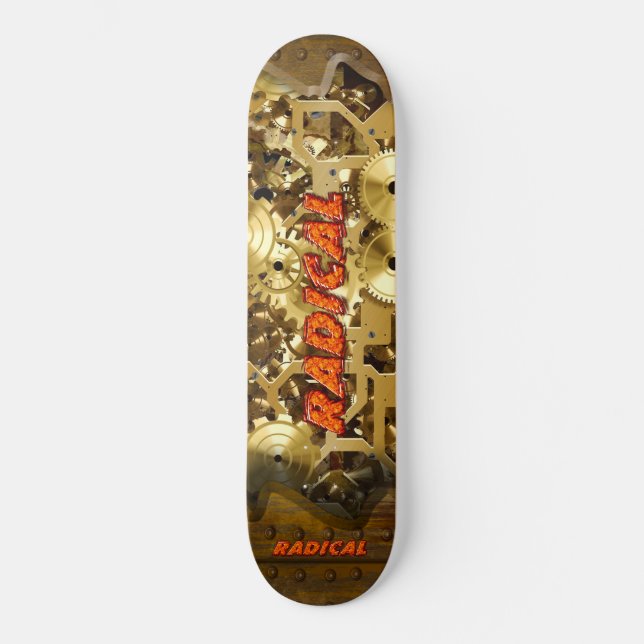 Radical Steampunk 3A Skateboard (Anverso)