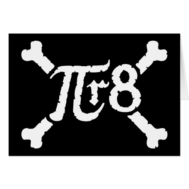 Radio del pi x al 8vo poder = pirata (Anverso (Horizontal))
