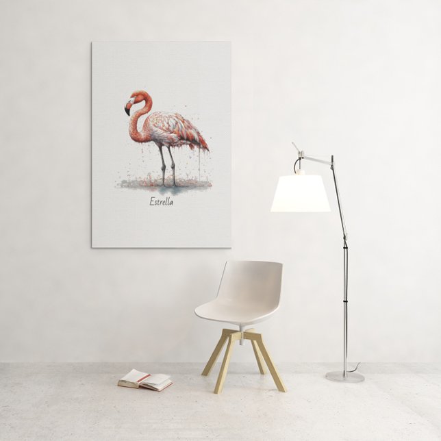 Radio Flamingo: Arte acuarela, personalizado (Subido por el creador)