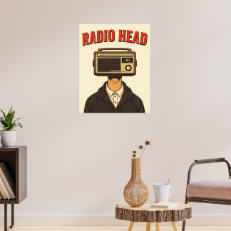 RADIO HEAD – Póster Retro Surrealista Vintage